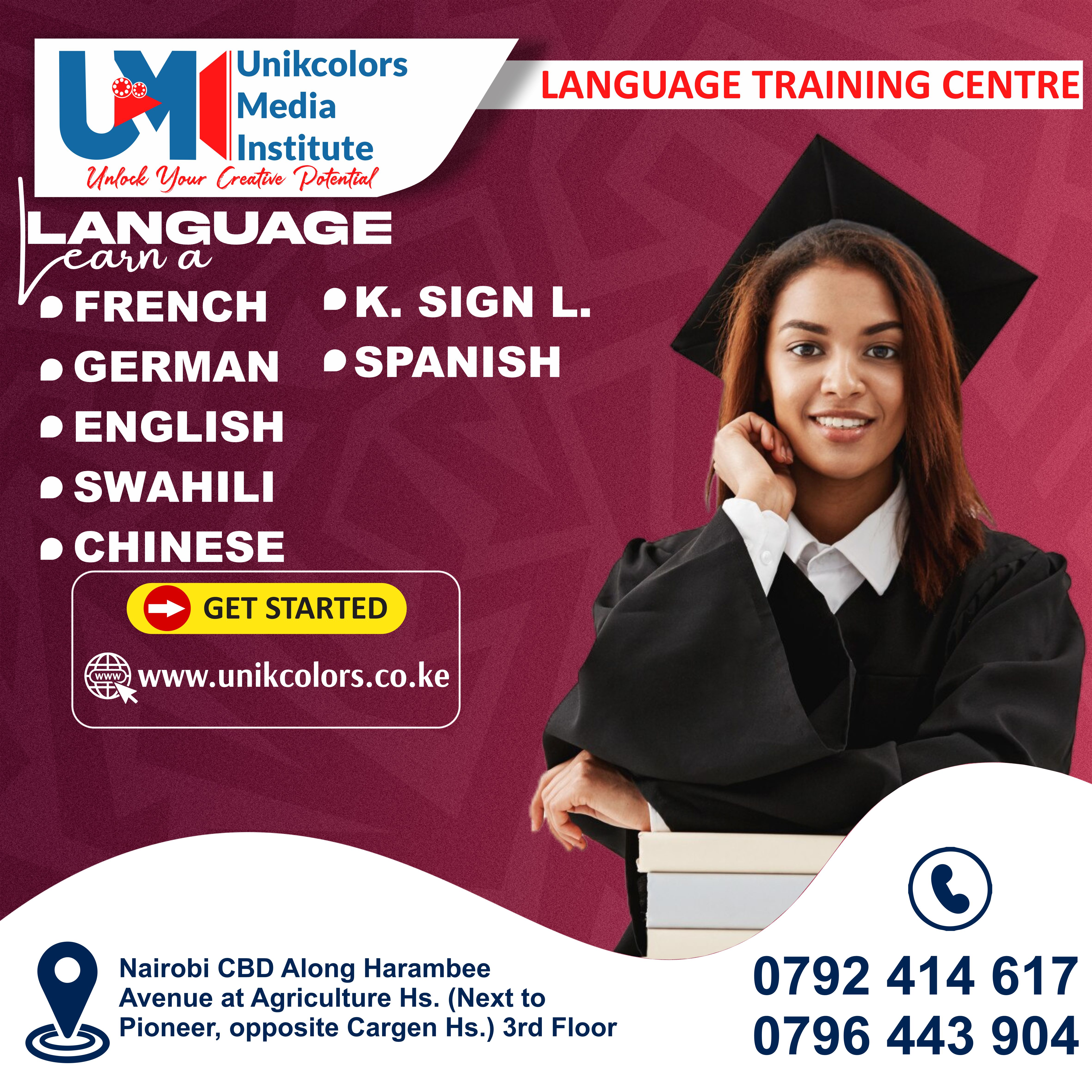 LANGUAGE TRAINING CENTRE - GERMAN | ENGLISH | FRENCH | CHINESE | SPANISH | SWAHILI | KENYA SIGN LANG